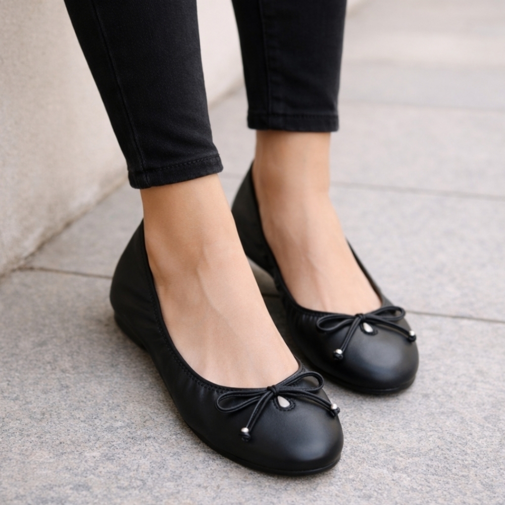 Mootsies Tootsies Cameo French Girl Minimalist Comfort Ballet Flats 9.5M